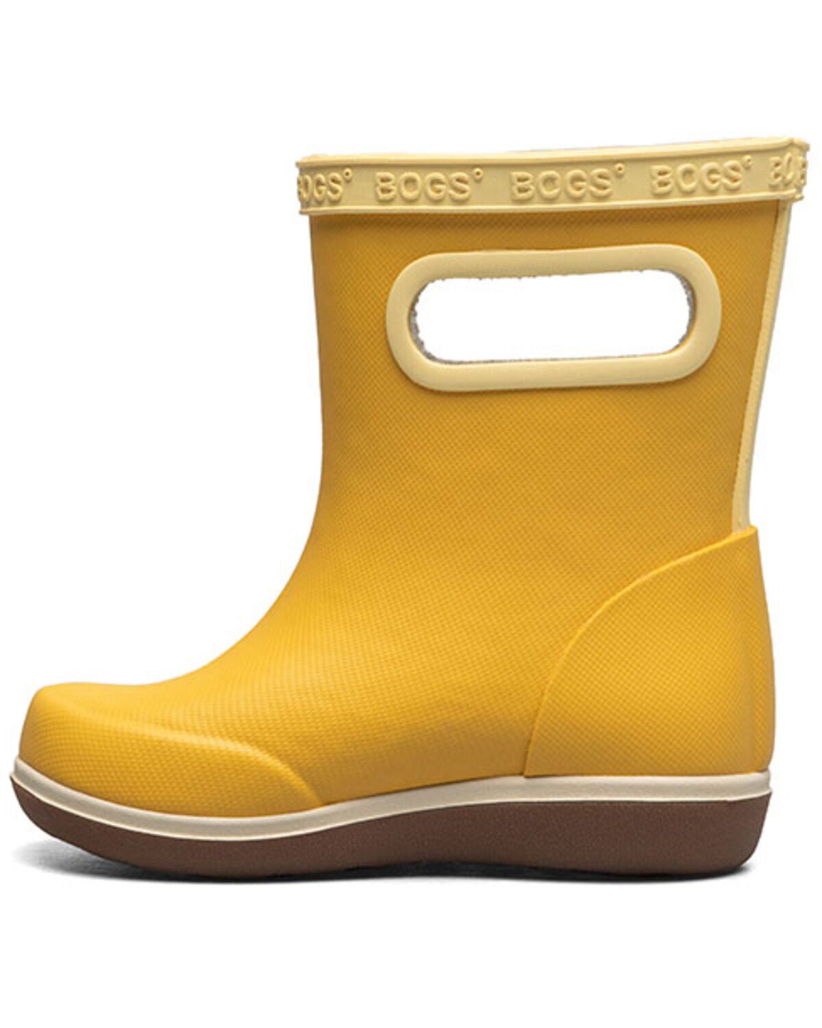 Image #3 - Bogs Boys' Skipper II Solid Rainboots, Mustard, hi-res