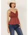 Image #1 - Shyanne Women's Lace Bustier Tank, Rust Copper, hi-res