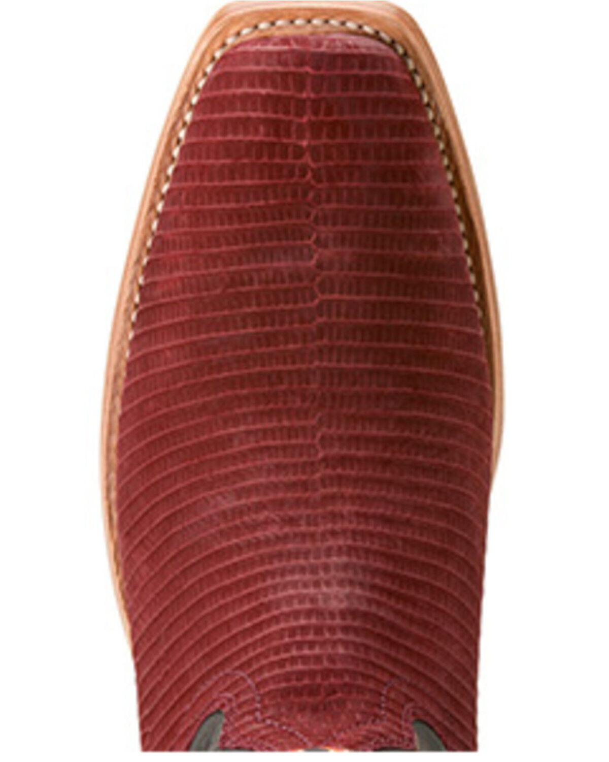 Image #4 - Ariat Men's Futurity Relentless Gold Rush Exotic Lizard Western Boots - Square Toe, Red, hi-res