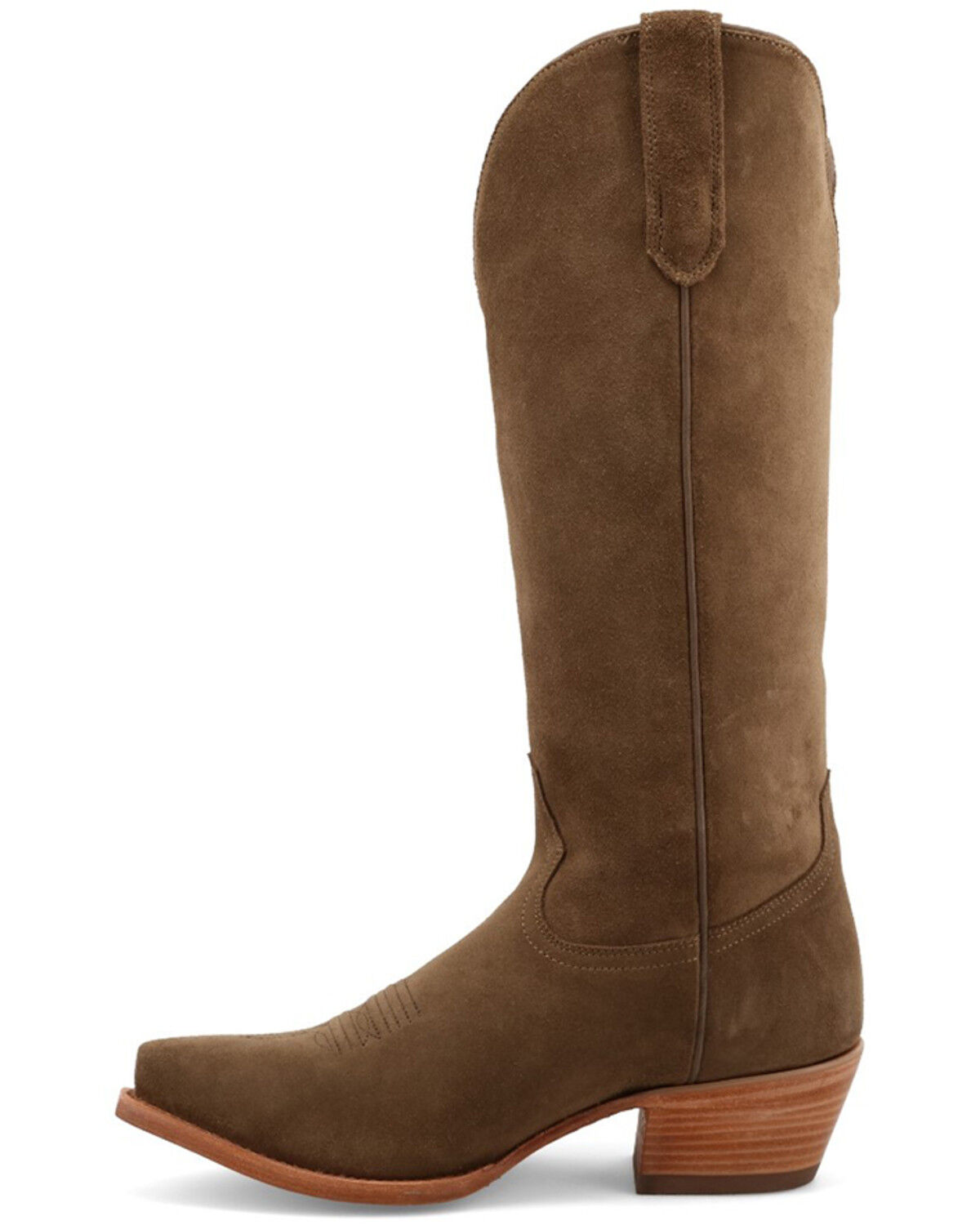 Image #3 - Black Star Women's Addison Suede Tall Western Boots - Snip Toe, Brown, hi-res