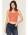 Image #1 - Shyanne Women's Stretch Lace Fitted Cami, Coral, hi-res