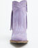 Image #4 - Dingo Women's Wild Sage Suede Fringe Western Booties - Round Toe, Purple, hi-res