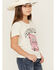 Image #2 - Self Esteem Girls' Howdy Sequin Short Sleeve Graphic Tee, Oatmeal, hi-res