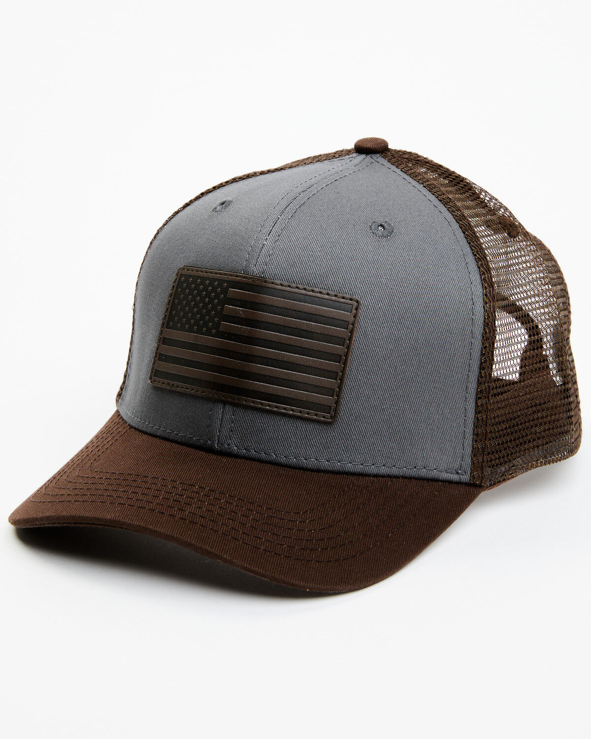 Image #1 - Cody James Men's American Flag Patch Ball Cap, Dark Grey, hi-res