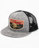 Image #1 - Lazy J Ranch Wear Men's America's Best Patch Trucker Cap, Charcoal, hi-res