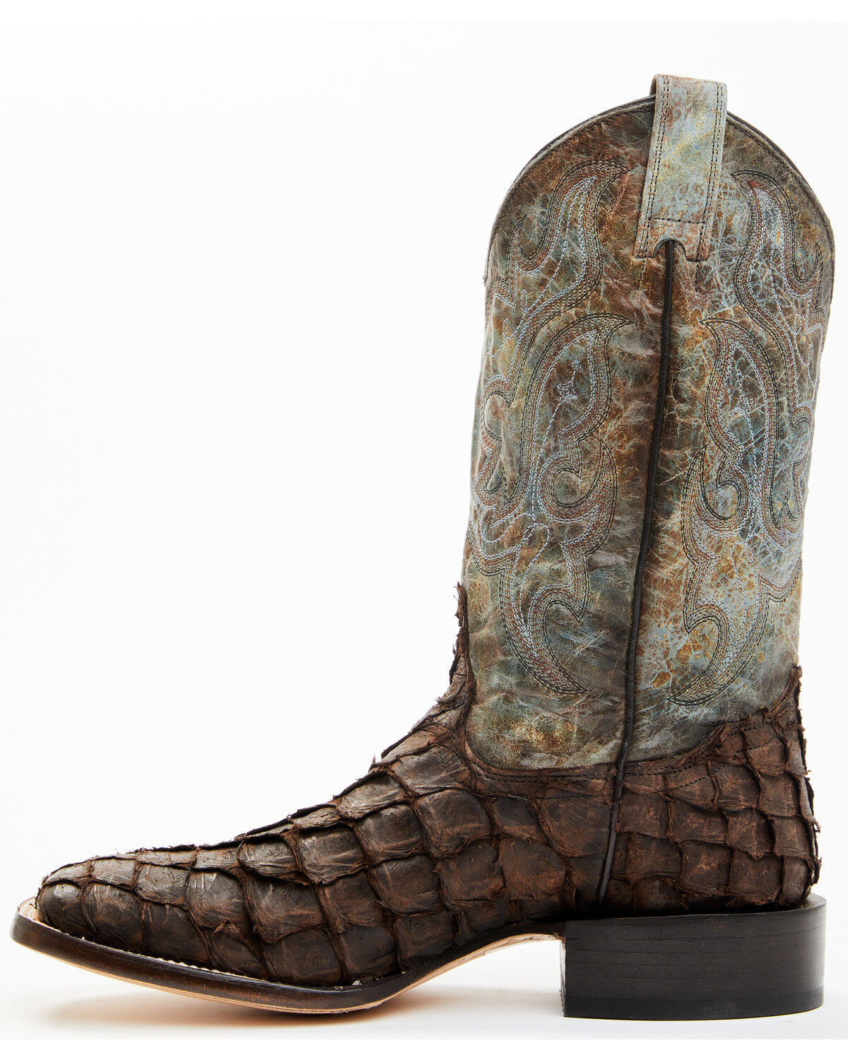 Image #3 - Cody James Men's Exotic Pirarucu Ocean Western Boots - Broad Square Toe, , hi-res