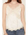 Image #3 - Miss Me Women's Lace Trim Corset Cami, Cream, hi-res