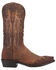 Image #2 - Dan Post Men's Denton All-Over Overlay Western Boots - Snip Toe, Tan, hi-res