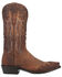 Image #2 - Dan Post Men's Denton All-Over Overlay Western Boots - Snip Toe , Tan, hi-res