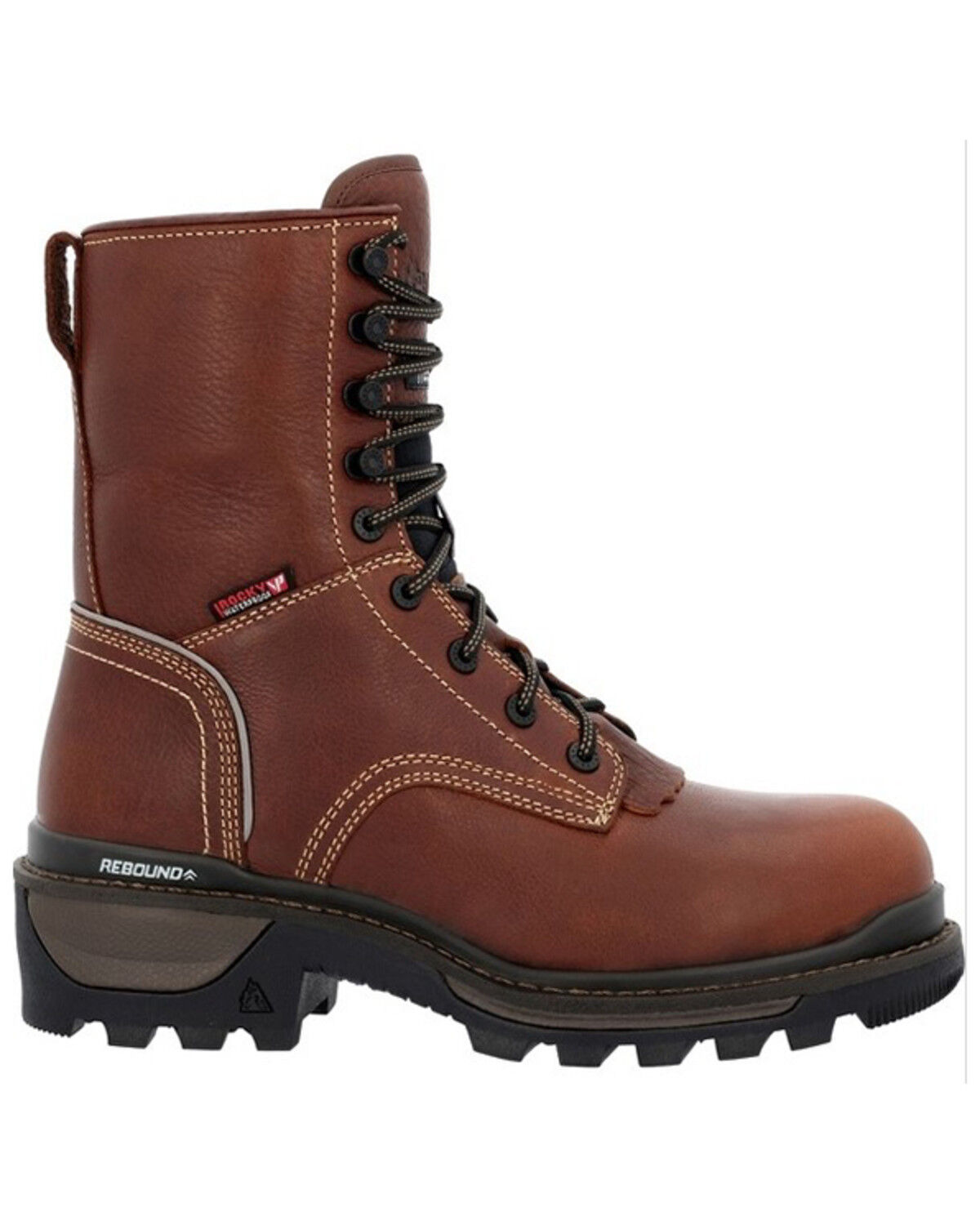 Image #2 - Rocky Men's Rams Horn Insulated Waterproof Lace-Up Logger Work Boots - Composite Toe, , hi-res