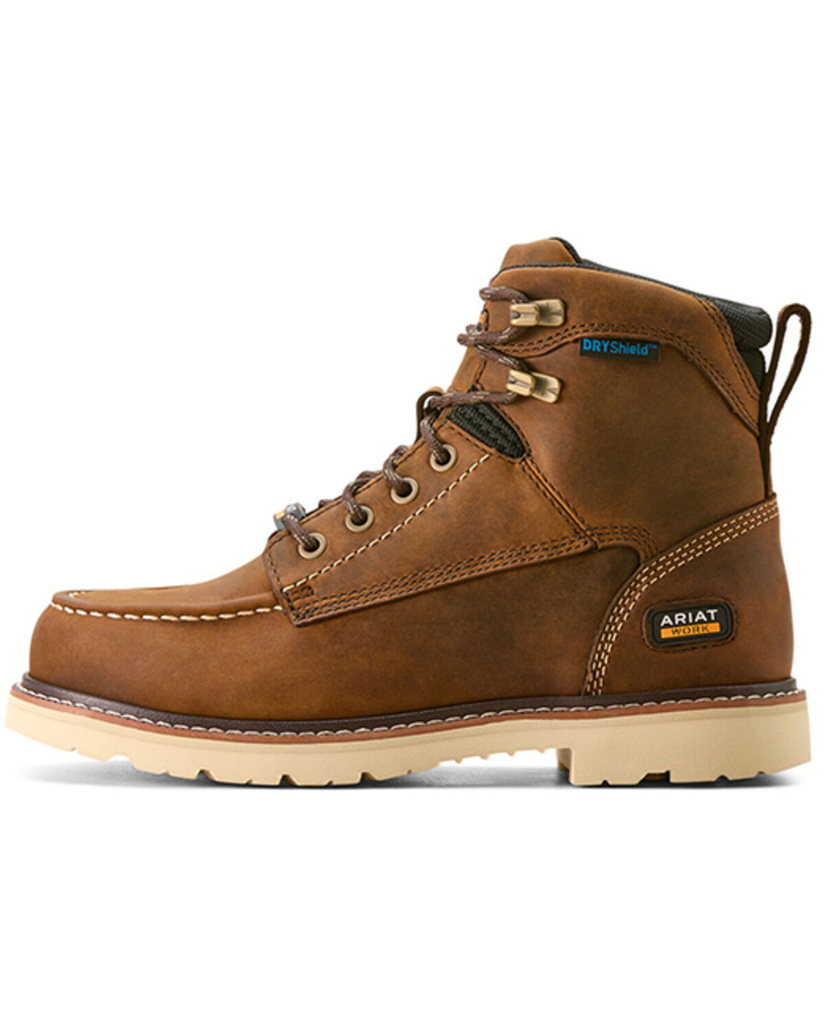 Image #2 - Ariat Women's Rebar Lift Waterproof Work Boots - Soft Toe, Brown, hi-res