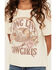 Image #3 - La La Land Girls' Long Live Cowgirls Short Sleeve Graphic Tee, Cream, hi-res