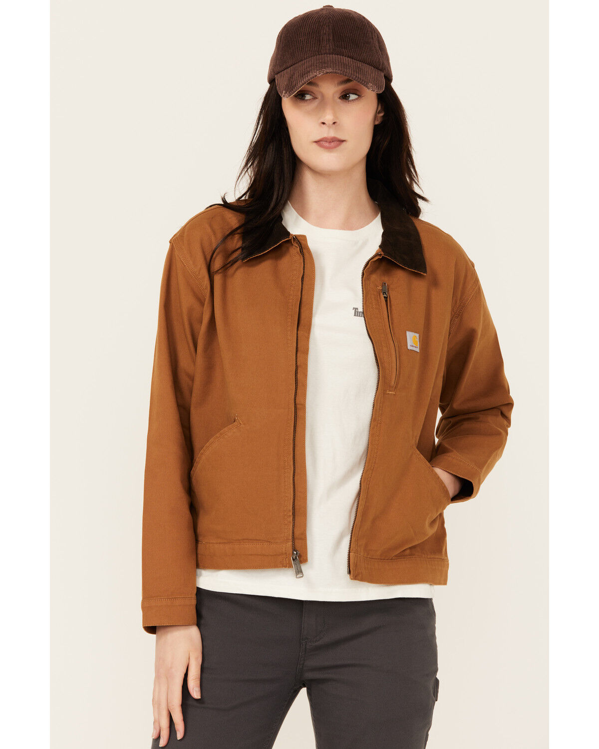 スーパーセール 半額タイムセール Flex Rugged Women's Carhartt Loose Jacket Detroit Canvas Fit タイムセール
