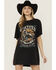 Image #2 - Rock & Roll Denim Women's Bull Short Sleeve Graphic T-Shirt Mini Dress, Black, hi-res