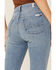 Image #2 - 7 For All Mankind Light Wash Mid Rise Crop Skinny Denim Jeans, Blue, hi-res