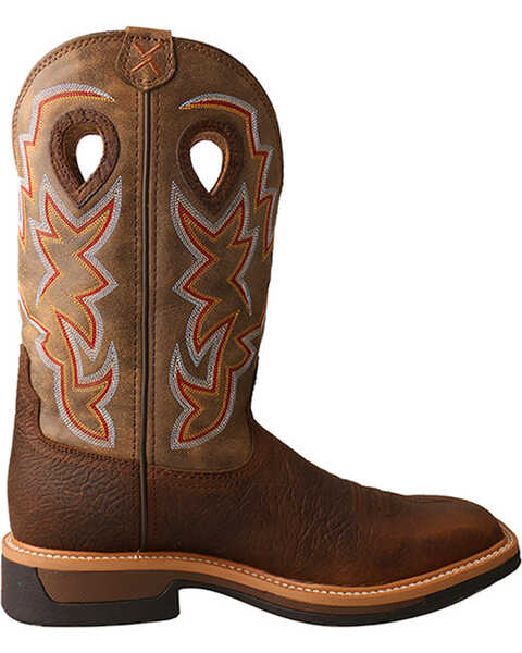 Image #2 - Twisted X Men's Lite Western Work Boots - Alloy Toe, Taupe, hi-res