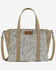Image #1 - Wrangler Women's Cowhide Embossed Crossbody Tote Bag, Tan, hi-res