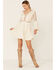 Image #1 - Beyond The Radar Women's Cut-Out Bell Sleeve Dress, Ivory, hi-res