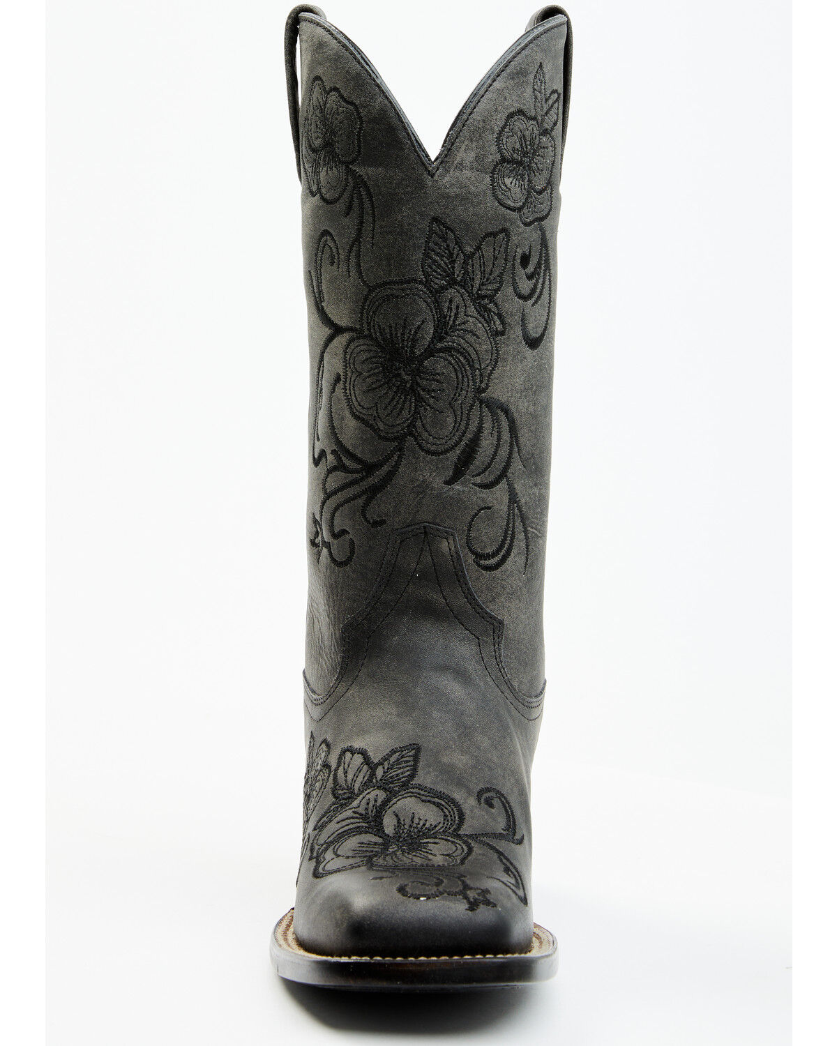 Image #4 - Shyanne Women's Lasy Western Boots - Broad Square Toe, Black, hi-res
