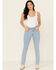Image #2 - Levi's Women's 501 Fray Hem Skinny Jeans, Blue, hi-res