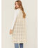 Image #4 - Miss Me Women's Long Vest, Cream, hi-res