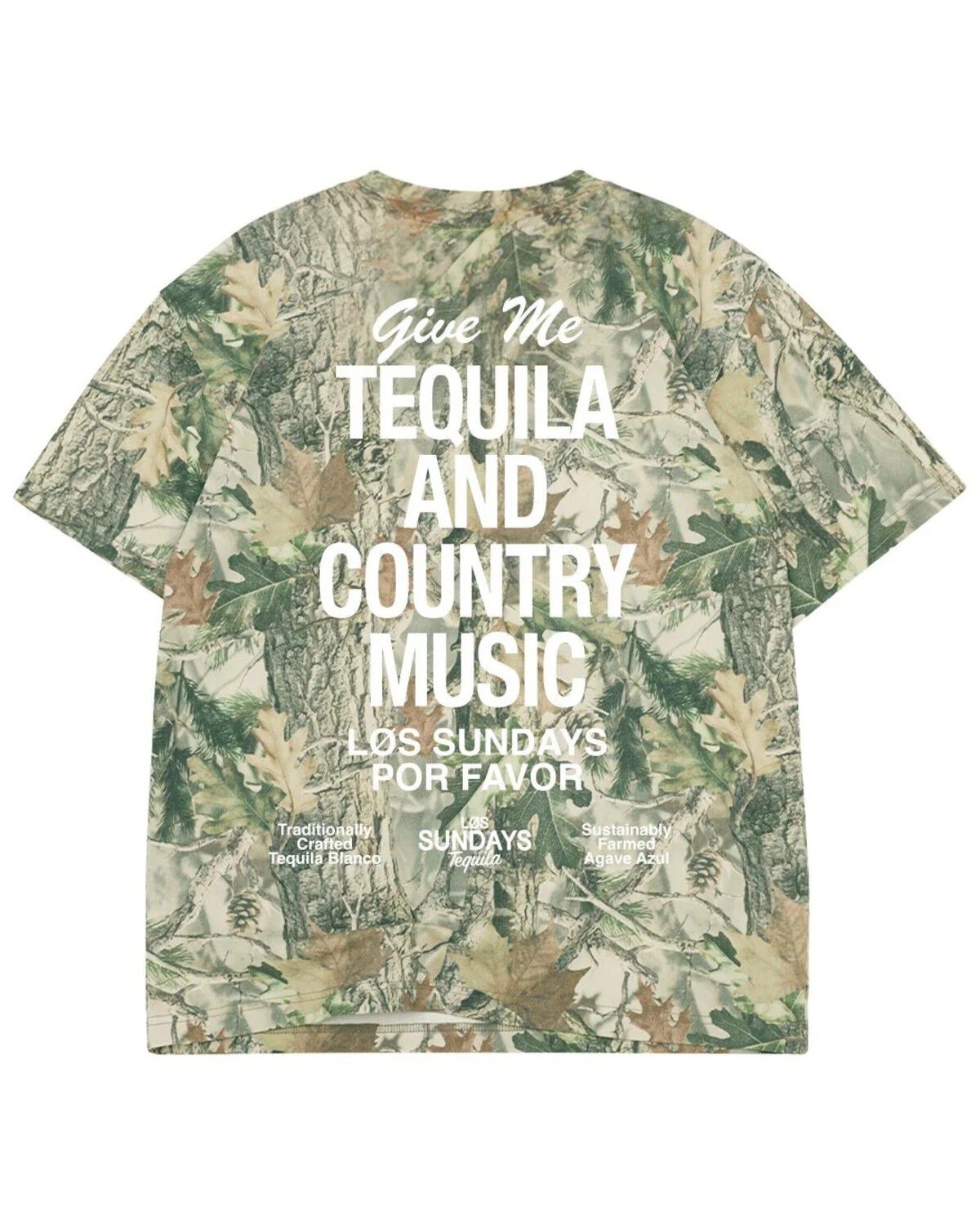 Image #2 - Los Sundays Women's Camo Tequila Short Sleeve Graphic Tee, Green, hi-res
