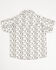 Image #3 - Cowboy Hardware Toddler Boys' Cow Skull Print Short Sleeve Snap Stretch Western Shirt, White, hi-res