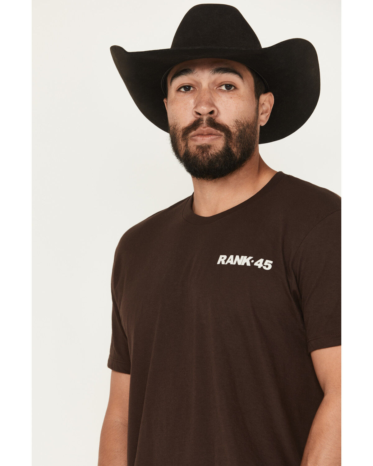 Image #3 - RANK 45® Men's DNA Southwestern Short Sleeve Graphic T-Shirt, Dark Brown, hi-res