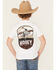 Image #1 - Hooey Boys' Bucking Horse Short Sleeve Graphic T-Shirt, White, hi-res