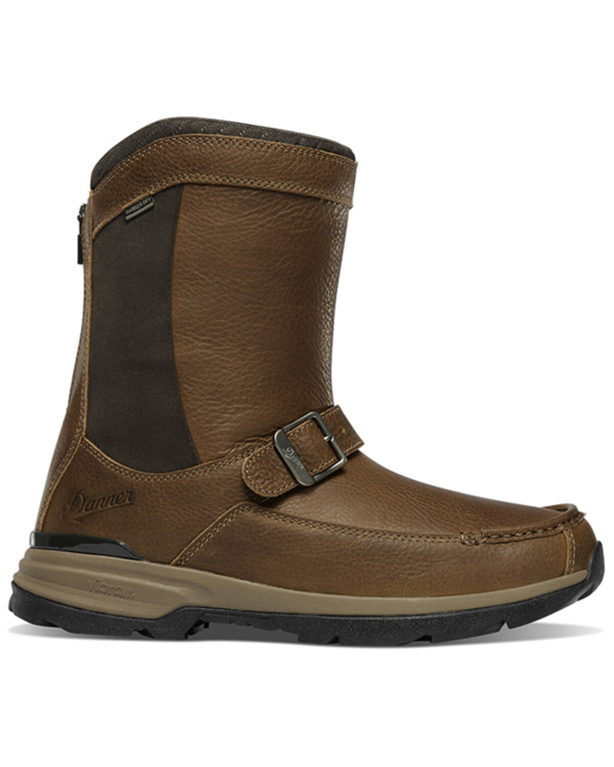 Image #2 - Danner Men's 10" Recurve Rear Zip Moc Work Boots - Soft Toe, Brown, hi-res