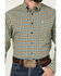 Image #3 - Cinch Men's Plaid Print Long Sleeve Button-Down Western Shirt, Turquoise, hi-res