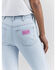 Image #6 - Wrangler® X Barbie™ Women's Light Wash High Rise Westward Pink Patch Stretch Bootcut Jeans , Light Wash, hi-res