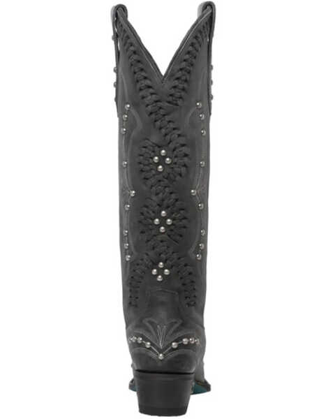 Image #4 - Lane Women's Cossette Studded Western Boots - Snip Toe, Jet Black, hi-res