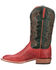Lucchese Men's Cecil Exotic Ostrich Skin Western Boots - Broad Square Toe, Red, hi-res
