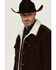 Image #2 - Levi's Men's Corduroy Sherpa Lined Trucker Jacket, Chocolate, hi-res