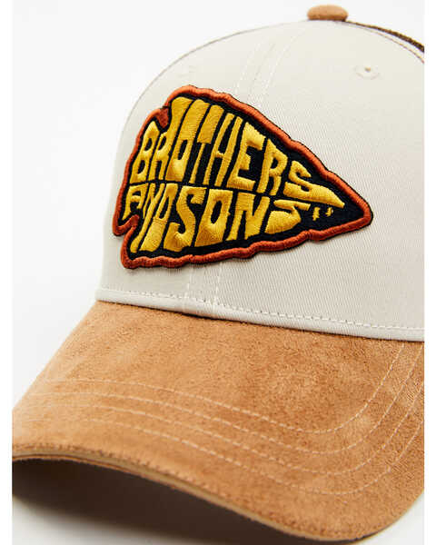 Image #2 - Brothers and Sons Men's Arrowhead Patch Ball Cap, Pecan, hi-res