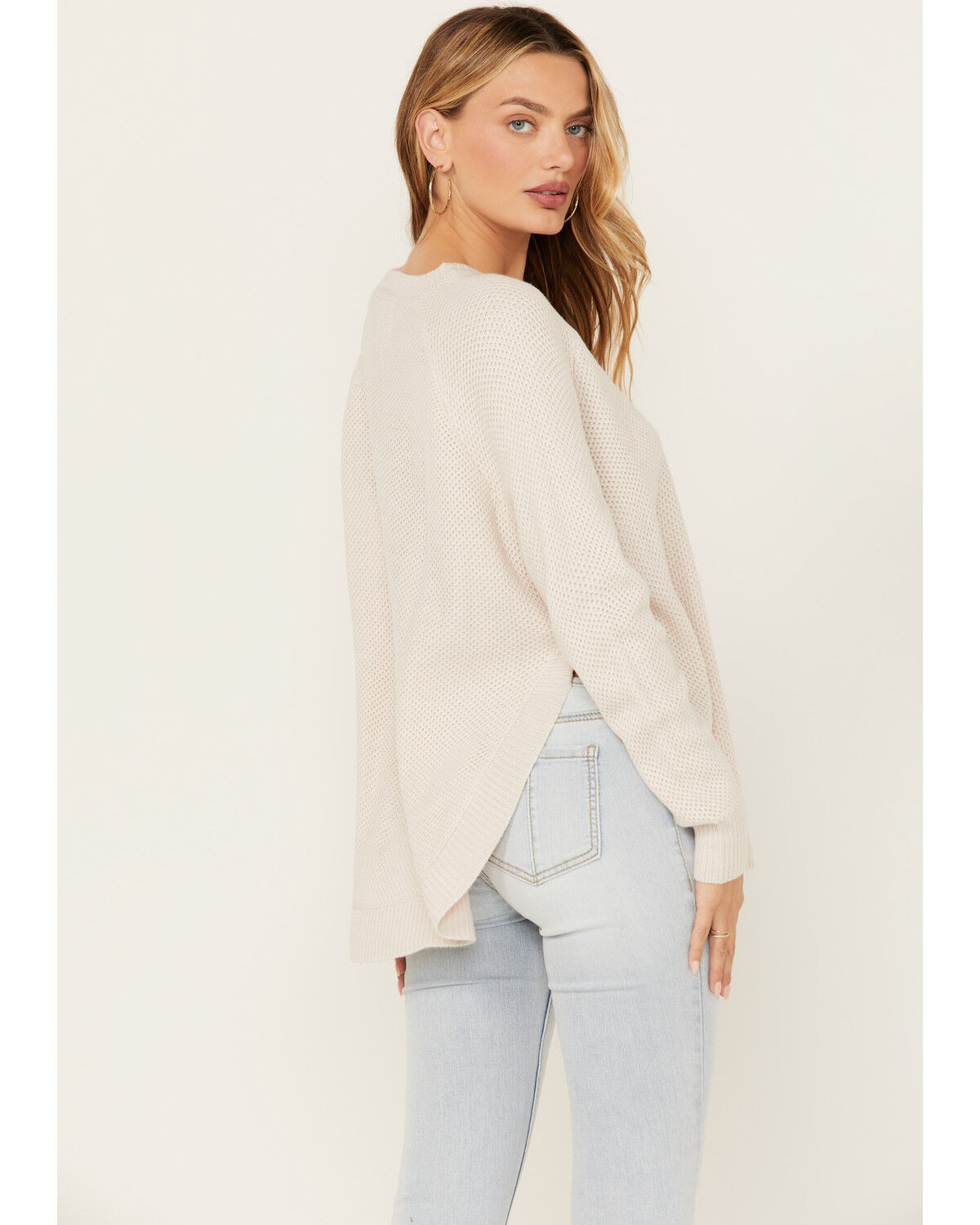 Image #4 - Cotton & Rye Women's Round Bottom Sweater, Natural, hi-res