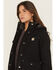 Image #2 - Carhartt Women's Loose Fit Weathered Duck Coat, Black, hi-res