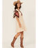 Image #1 - Shyanne Women's Embroidered Quarter Sleeve Mini Dress, Tan, hi-res