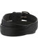 Image #3 - Justin Men's Leather Overlay Belt, Black, hi-res