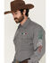 Image #2 - Wrangler Men's Mexico Logo Embroidered Geo Print Long Sleeve Snap Western Shirt, Black, hi-res