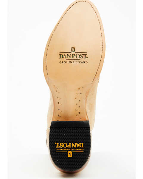 Image #7 - Dan Post Men's Exotic Teju Lizard Western Boots - Medium Toe, Sand, hi-res