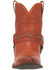 Image #5 - Dingo Women's Silverada Western Booties - Round Toe, Brown, hi-res