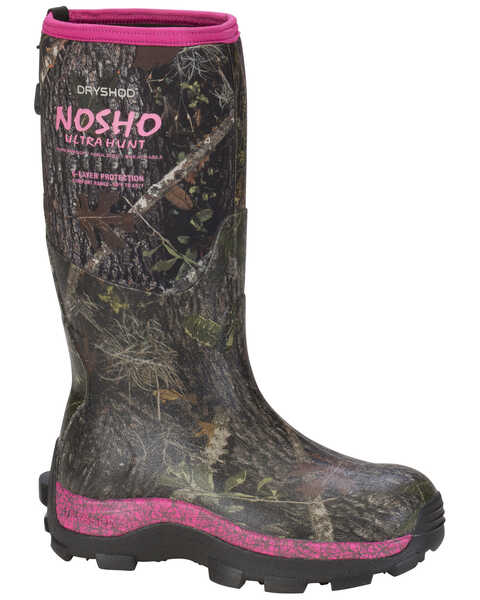 Image #1 - Dryshod Women's NOSHO Ultra Hunting Boots - Round Toe, Camouflage, hi-res