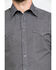 Image #4 - Rock & Roll Denim Men's Brown Washed Poplin Print Long Sleeve Western Shirt, Brown, hi-res