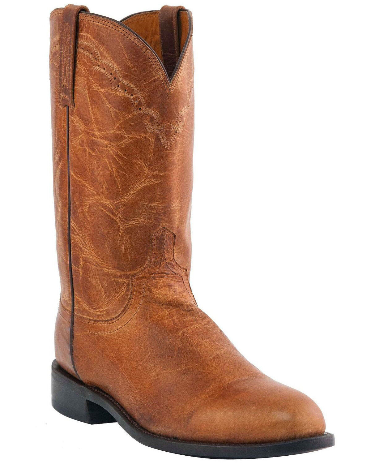 lucchese roper boots round toe