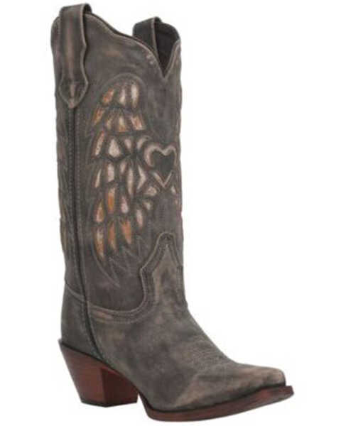 Laredo Women's Wingz Western Boots - Square Toe, Brown, hi-res