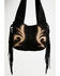 Image #1 - Idyllwind Women's Lorna Boot Stitch Suede Shoulder Bag, Black, hi-res