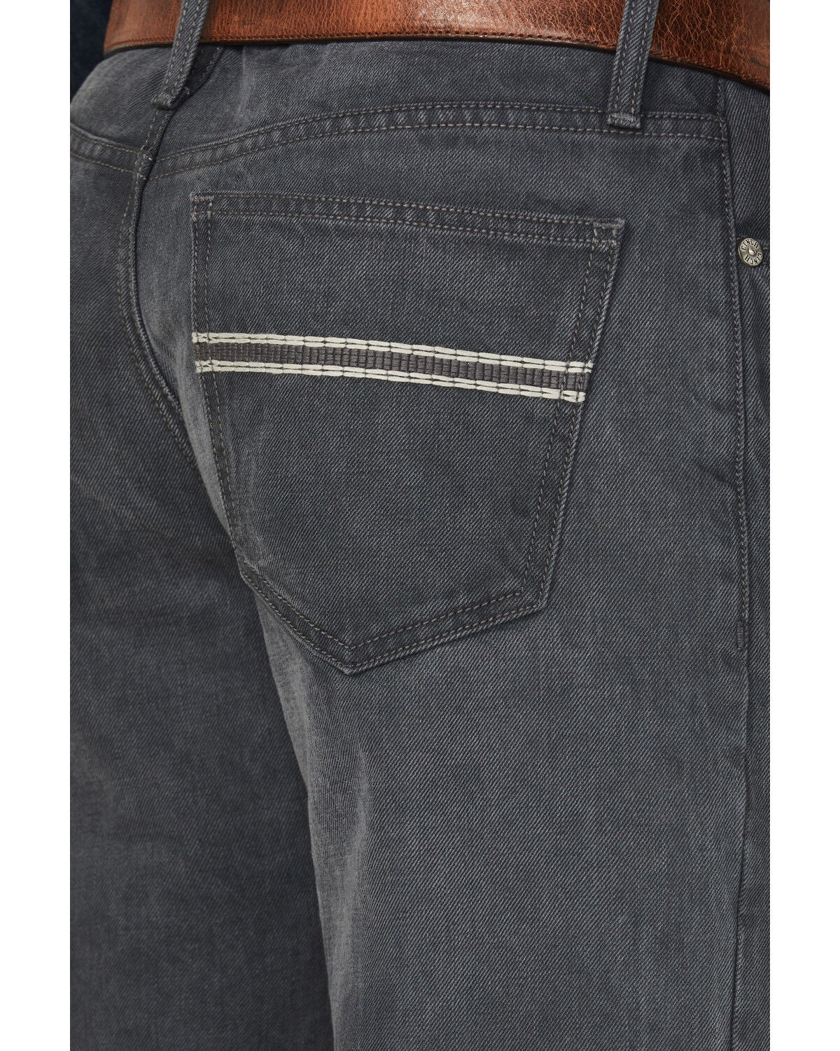 Image #4 - Cinch Men's White Label Medium Wash Relaxed Bootcut Denim Jeans, Grey, hi-res
