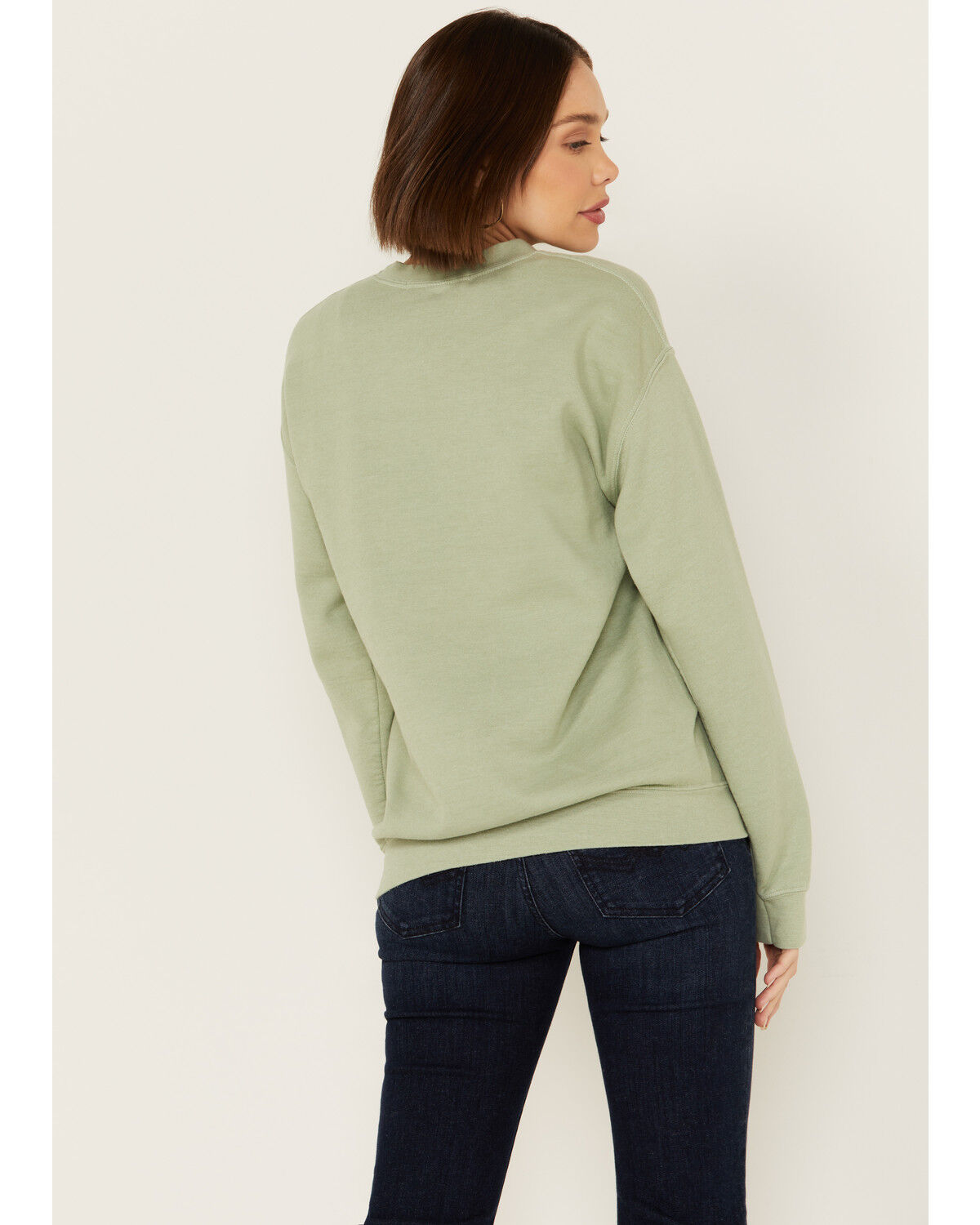 Image #4 - Youth in Revolt Women's Yellowstone Sweatshirt, Green, hi-res